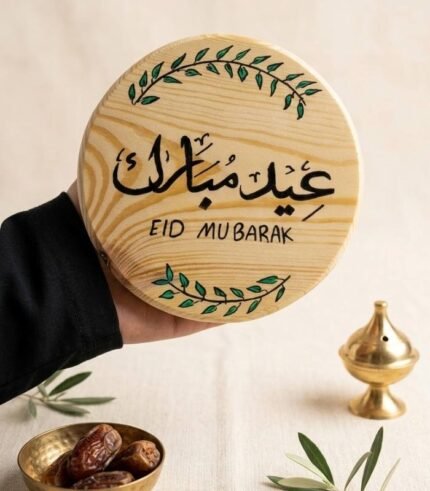 لوحة عيد مبارك الخشبية