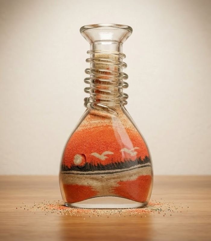زجاجة الواحة عند الغروب زجاجة الواحة عند الغروب